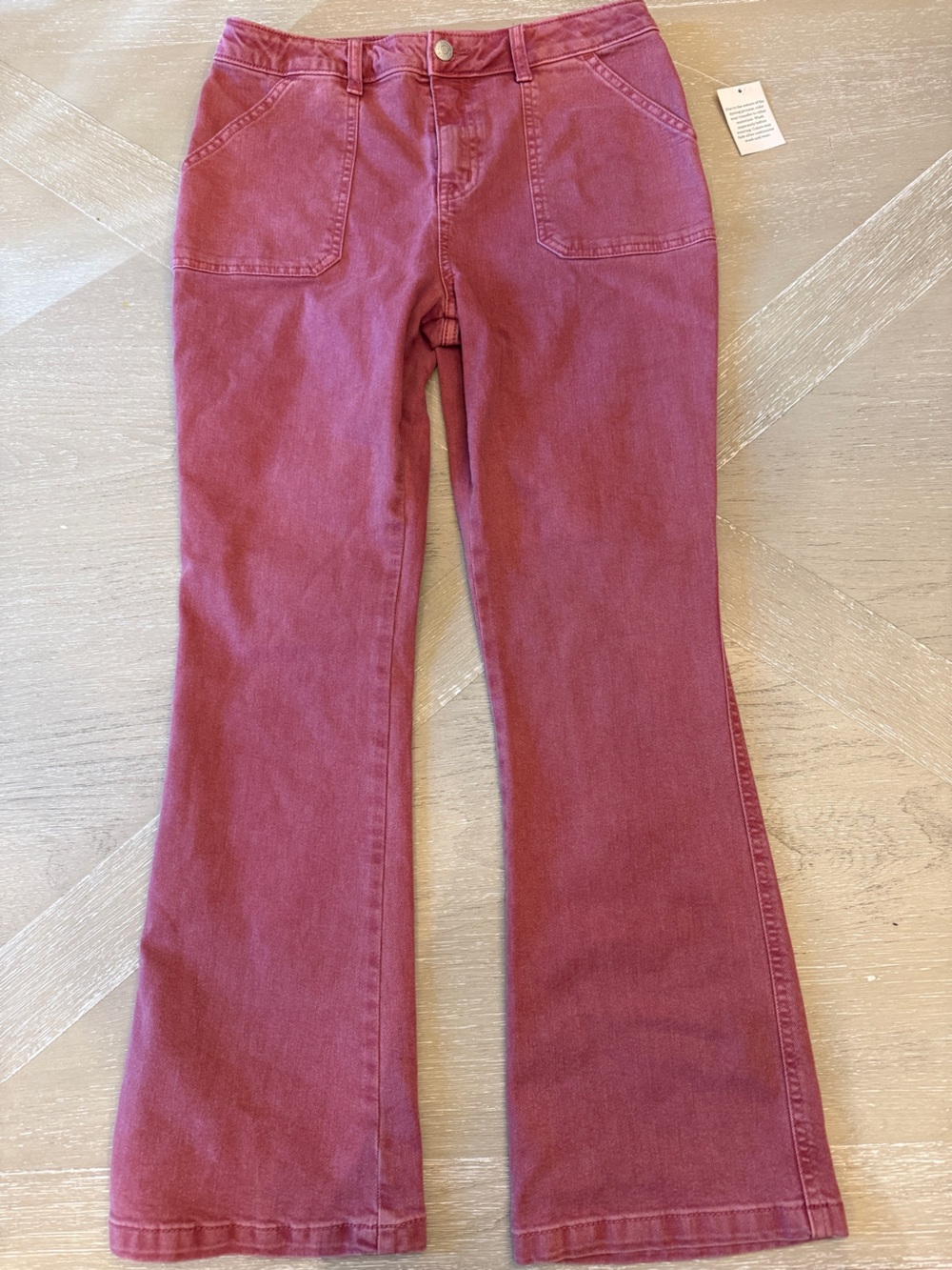 Cat & Jack Girls Rose Flare Hi-Rise Adjustable Waist casual pants